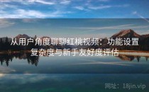 从用户角度聊聊红桃视频：功能设置复杂度与新手友好度评估