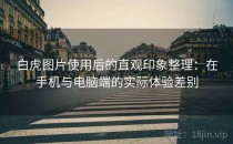 白虎图片使用后的直观印象整理：在手机与电脑端的实际体验差别