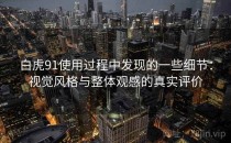 白虎91使用过程中发现的一些细节：视觉风格与整体观感的真实评价