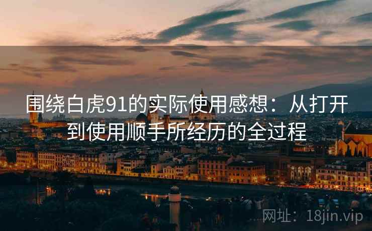 围绕白虎91的实际使用感想：从打开到使用顺手所经历的全过程  第1张