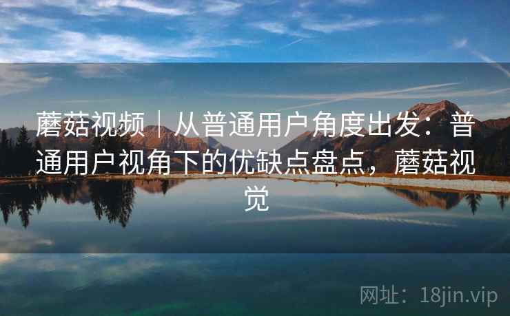 蘑菇视频｜从普通用户角度出发：普通用户视角下的优缺点盘点，蘑菇视觉  第2张