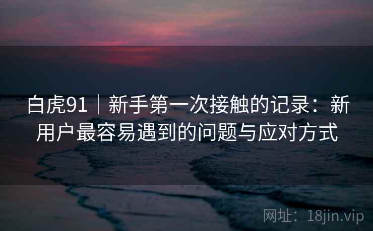 白虎91｜新手第一次接触的记录：新用户最容易遇到的问题与应对方式  第1张