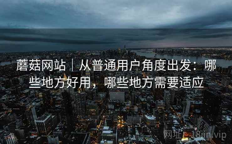 蘑菇网站|从普通用户角度出发:哪些地方好用,哪些地方需要适应 第2张 蘑菇网站|从普通用户角度出发:哪些地方好用,哪些地方需要适应 第2张