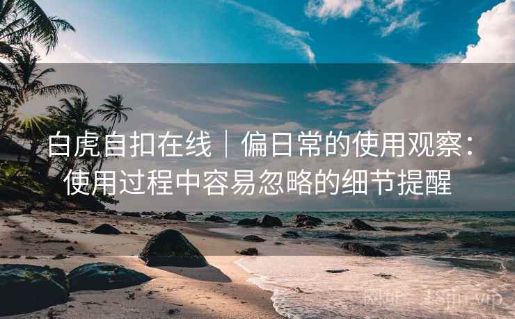 白虎自扣在线|偏日常的使用观察:使用过程中容易忽略的细节提醒 第1张 白虎自扣在线|偏日常的使用观察:使用过程中容易忽略的细节提醒 第1张