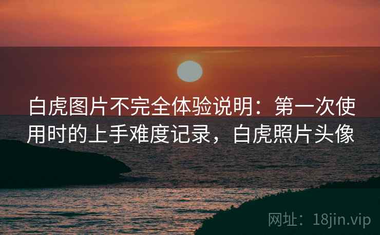 白虎图片不完全体验说明：第一次使用时的上手难度记录，白虎照片头像  第2张